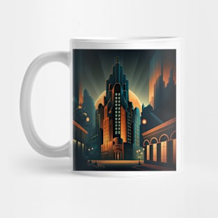 Art Deco Style Cityscape Mug